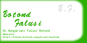 botond falusi business card